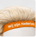 Close-up van de oranje hoofdband