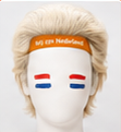 Vooraanzicht WK-pruik